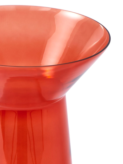 Polspotten Orange Long Neck Vase In Orange
