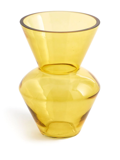 Shop Polspotten Fat Neck Vase (35cm) In Yellow