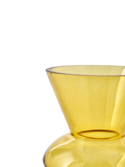 Polspotten Fat Neck Vase In Yellow