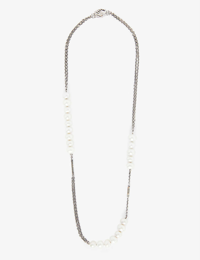 Shop Martyre The Bella Sterling-silver And Freshwater Pearl Necklace