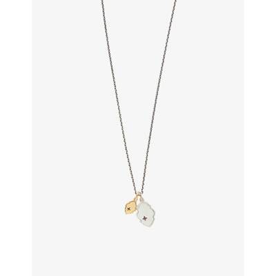 Shop Martyre The Stanley Tags 14ct Yellow Gold-plated Vermeil Sterling-silver Pendant Necklace