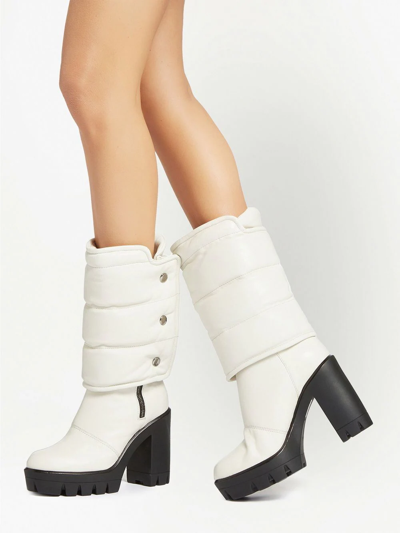Shop Giuseppe Zanotti Uranus Padded-boots In White
