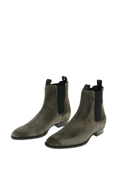 Shop Giuseppe Zanotti Design Men's  Green Other Materials Ankle Boots