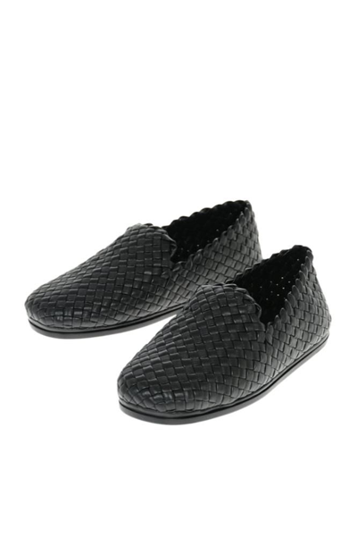 Shop Bottega Veneta Men's  Black Other Materials Loafers