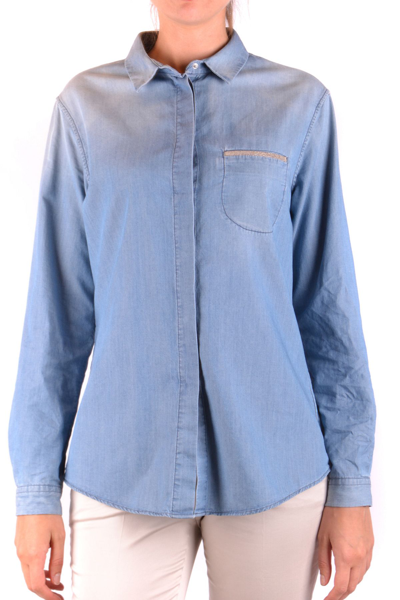 Shop Fabiana Filippi Women's  Blue Other Materials Shirt