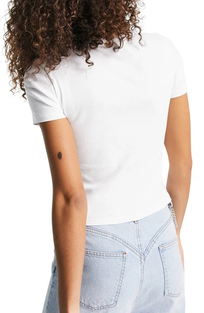 Shop Topshop Angel Graffiti Cotton T-shirt In White