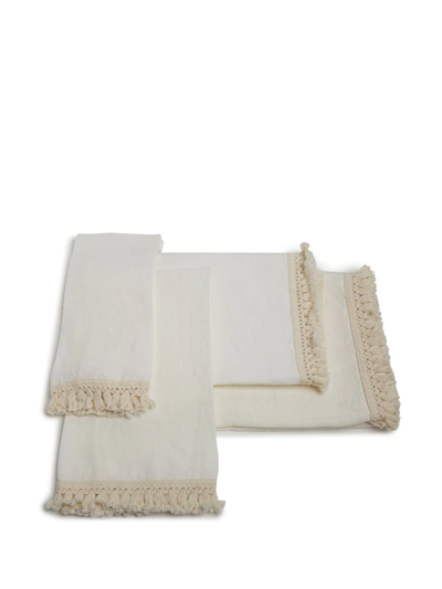 Shop Once Milano Fringed Bath Sheet In White