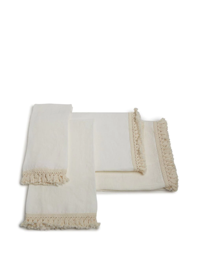Once Milano Fringed Bath-sheet In White