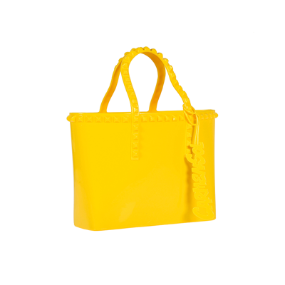Shop Carmen Sol Grazia Mini Tote In Yellow