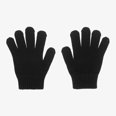 Shop Mayoral Teen Boys Black Knitted Gloves