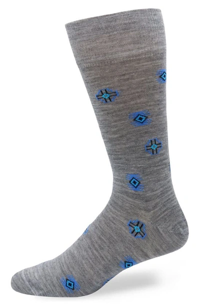 Shop Lorenzo Uomo Merino Wool Blend Socks In Light Grey