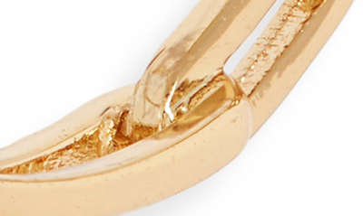 Shop Gorjana Parker Link Hoop Earrings In Gold