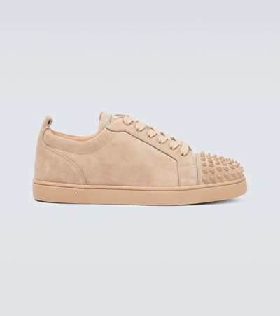 Christian Louboutin Louis Junior Spikes Orlato Suede Sneakers