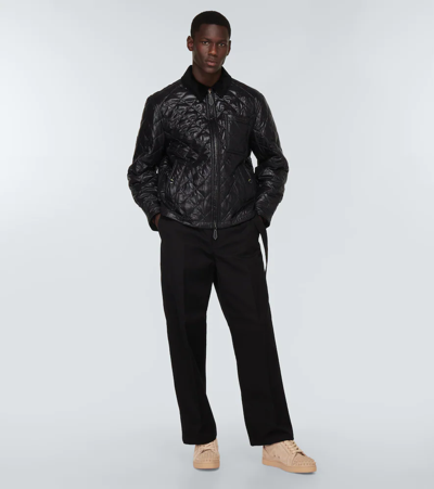 Christian Louboutin Louis Junior Spiked Suede Sneakers In Atlas/atlas Mat