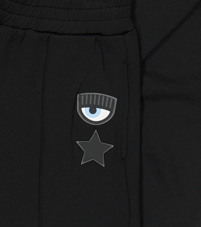 Monnalisa Embroidered Sweatpants In Nero