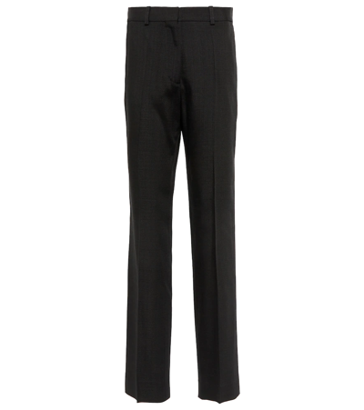 Shop Victoria Beckham Mid-rise Straight Pants In Black