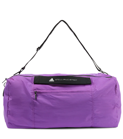 Shop Adidas By Stella Mccartney Logo-printed Carry-all In Active Purple/black/white