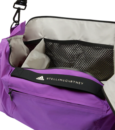 Shop Adidas By Stella Mccartney Logo-printed Carry-all In Active Purple/black/white