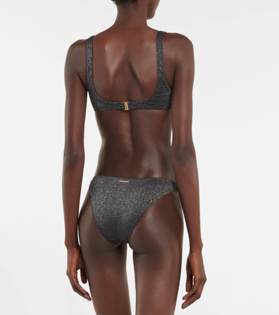 Shop Stella Mccartney Embellished Bikini Top In Black