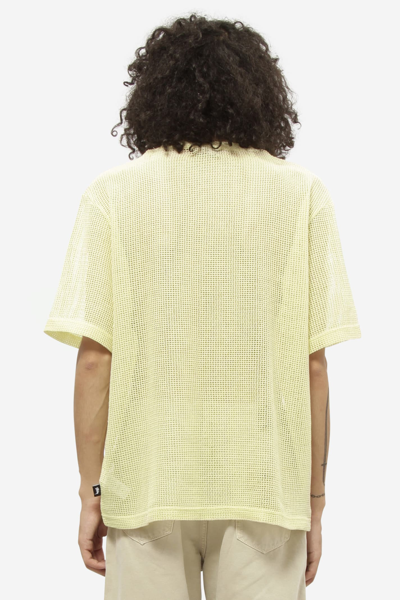 Shop Stussy Cotton Mesh T-shirt In Green