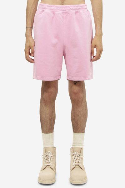 Shop Stussy Stock Logo Shorts In Rose-pink