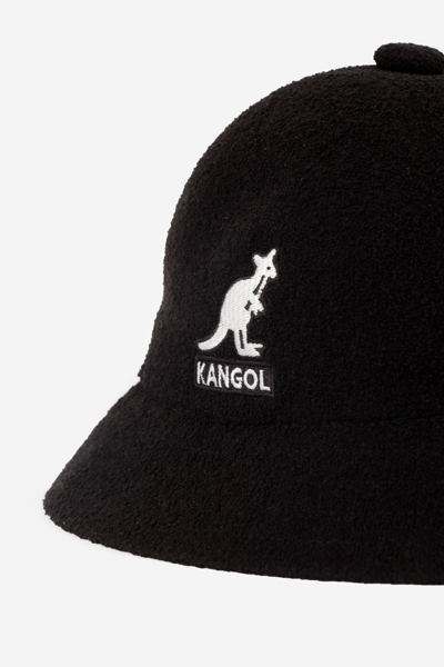 Shop Kangol Big Logo Casual Hats In Black
