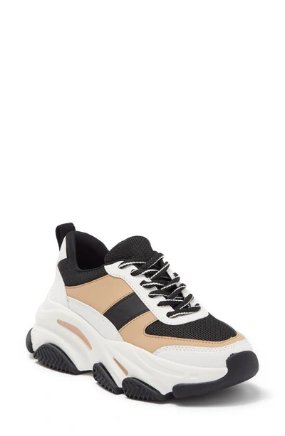 Steve Madden Chunky Classic Dad Sneakers - White