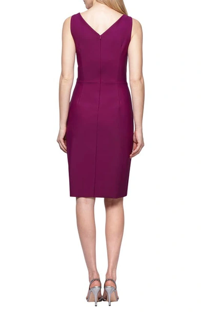 Shop Alex Evenings Side Ruched Cocktail Dress In Passion