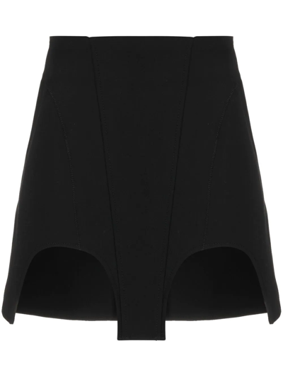 Shop Dion Lee Double Arch Miniskirt In Black