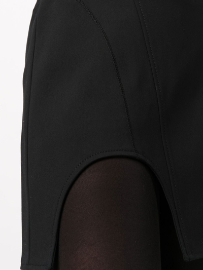 Shop Dion Lee Double Arch Miniskirt In Black