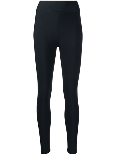 The Upside Logo-print Mid-rise Leggings In Black
