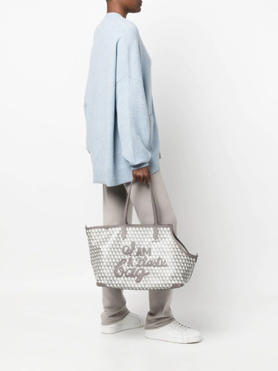 Shop Anya Hindmarch 'i Am A Plastic Bag' Tote Bag In Grau