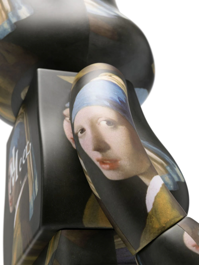 Shop Medicom Toy X 1000% Johannes Vermeer Girl Be@rbrick In Schwarz