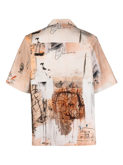 Shop Misbhv Graphic-print Shirt In Nude
