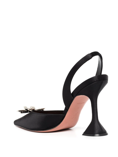 Amina Muaddi Rosie 95mm Crystal-embellished Pumps In Black
