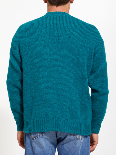 Roberto Collina Green Merino Wool Sweater In Green