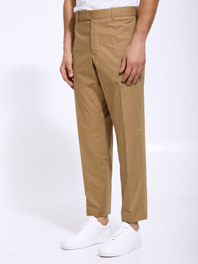 Pt Torino Stretch Corduroy Trousers Featuring Pockets In Beige