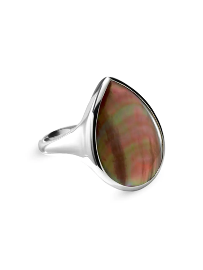 Shop Ippolita Women's Ondine Sterling Silver & Brown Shell Teardrop Ring