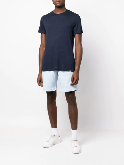 Shop Orlebar Brown Short-sleeve Cashmere T-shirt In Blue