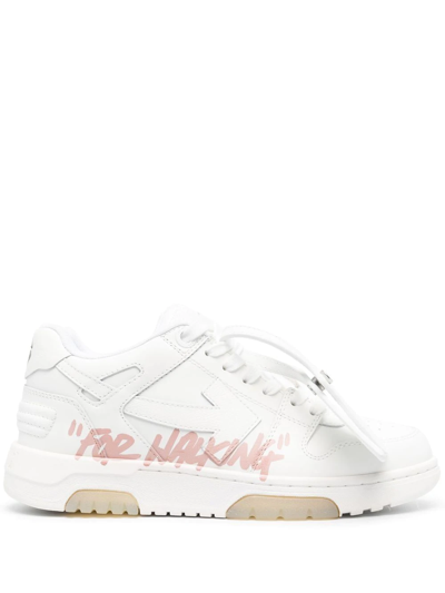 Shop Off-white Out Of Office "for Walking" Low-top Sneakers In Weiss