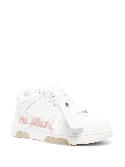 Shop Off-white Out Of Office "for Walking" Low-top Sneakers In Weiss