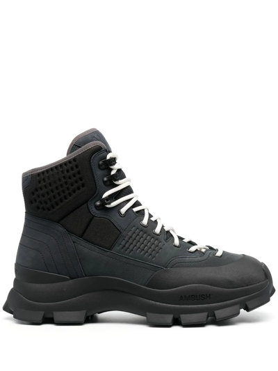 Shop Ambush Lug-sole Hiking Boots In Schwarz