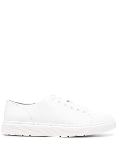 Shop Dr. Martens' Dante Lace-up Leather Sneakers In Weiss
