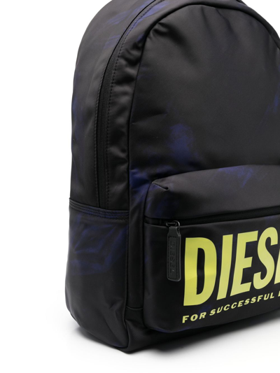 Shop Diesel Bold Message Backpack In Black