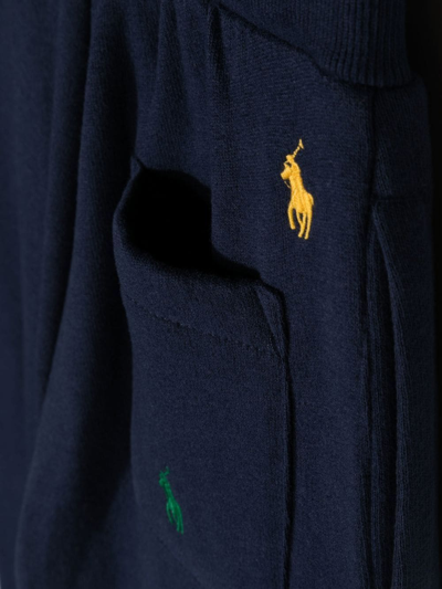 Polo Ralph Lauren Embroidered Logo Track Pants In Blue