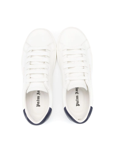 Shop Palm Angels Logo-print Low-top Sneakers In White