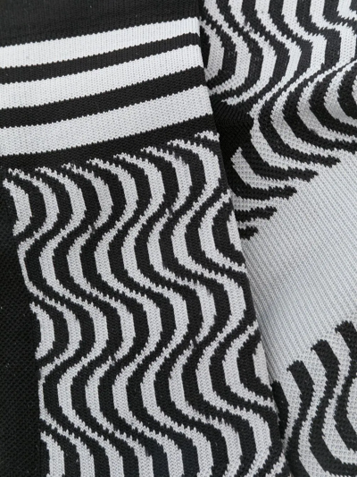 Shop Adidas By Stella Mccartney Swirl Print Ankle Socks In Black