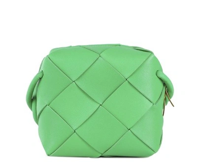 Shop Bottega Veneta Cassette Mini Shoulder Bag In Green