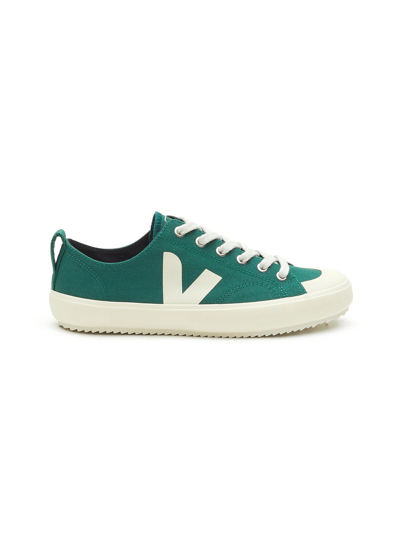 Shop Veja ‘nova' Canvas Low-top Lace-up Sneakers In Green
