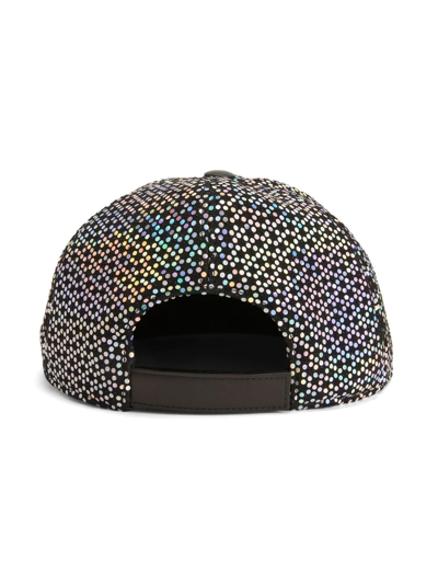 Giuseppe Zanotti Cohen Sequin-embellished Baseball Cap In Black